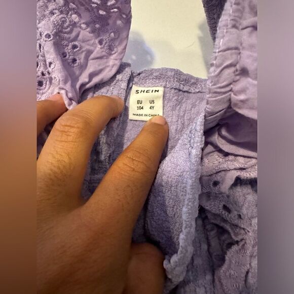 SHEIN Purple jumpsuit kids #15 - Picture 4 of 8